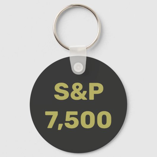 S&P 7.500 Level Aandelenmarktindex Feest Sleutelhanger (Voorkant)