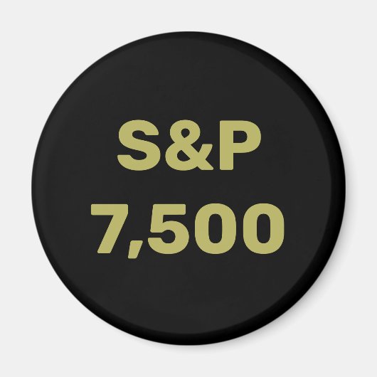 S&P 7.500 Niveau Aandelenmarktindex Feest Magneet (Voorkant)
