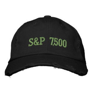 S&P 7.500 Niveau Aandelenmarktindex Viering Geborduurde Pet