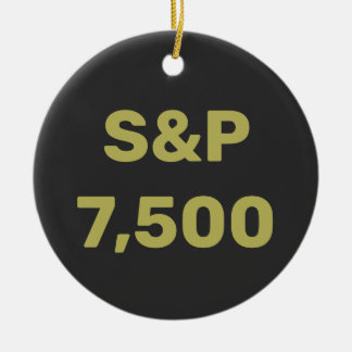 S&P 7.500 Niveau Aandelenmarktindex Viering Keramisch Ornament