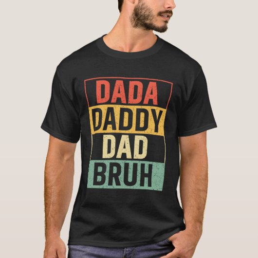 S Papa Papa Bruh Vaders Dag Vader T-shirt (Voorkant)
