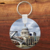 S Paul's Cathedral-Millennium Bridge-Londen Sleutelhanger (Voorkant)