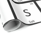 S - Periodiek tabelelement Salt Chemistry Symbool Cadeaupapier (Rol Hoek)