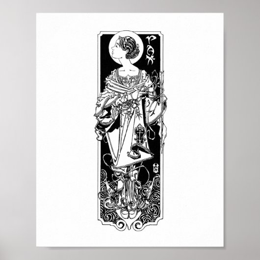 S. Philomena de Thaumaturgist Poster (Voorkant)