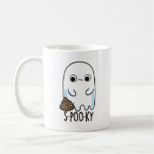 S-poo-ky Funny Ghost Poop Pun Koffiemok (Links)