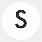 S RONDE STICKER (Voorkant)