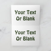 S Rozhdestvom - Conifers Feestdagen Kaart (Binnen)