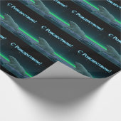 S Rozhdestvom - Ice Edge Polar Beer Cadeaupapier (Hoek)