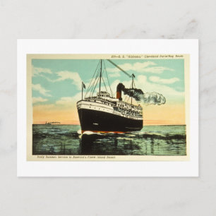 S.S. Alabama, Cleveland Put-In Bay Route Briefkaart