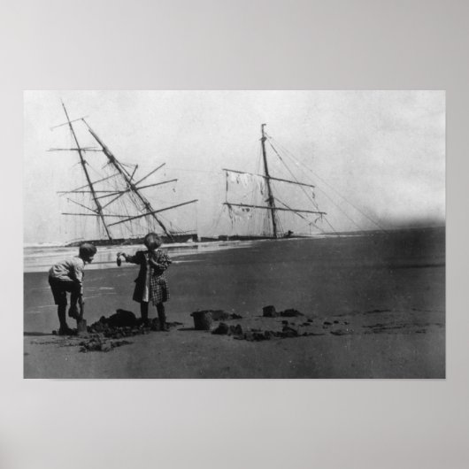 S.S. Alice McDonald Wreck Ilwaco Peninsula Poster (Voorkant)