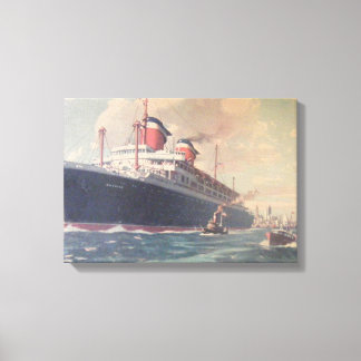 S.S. Amerika Canvas Afdruk