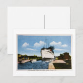 S.S. Assiniboia van Sault Ste. Marie, Ontario, CA Briefkaart (Voorkant / Achterkant)