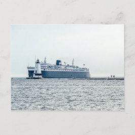 S.S. Badger Emerging From the Haze Briefkaart