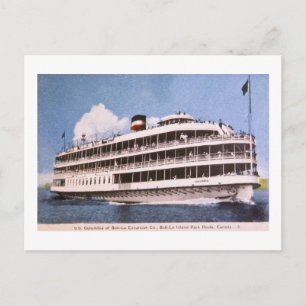 S.S. Columbia of Bob-Lo Excurison Co. Post Card Briefkaart