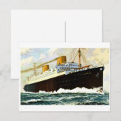 S.S. Columbus - Vintage Briefkaart (Voorkant / Achterkant)