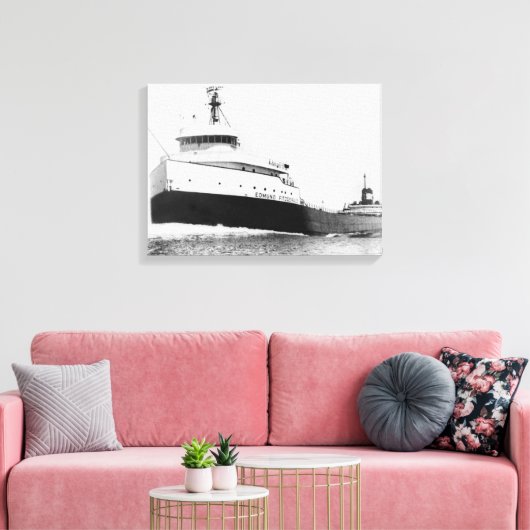 S.S. Edmund Fitzgerald Canvas Afdruk (Insitu (Woonkamer))
