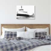 S.S. Edmund Fitzgerald Canvas Afdruk (Insitu (Slaapkamer))
