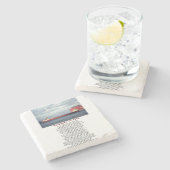 S.S. Edmund Fitzgerald Stone Coaster Stenen Onderzetter (Zijkant)