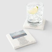 S.S. Edmund Fitzgerald Stone Coaster Stenen Onderzetter (Zijkant)