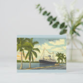  S.S. Florida Havana Bound Ship Briefkaart (Staand voorkant)