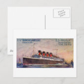 S.S. Frankrijk bestuur Briefkaart (Voorkant / Achterkant)