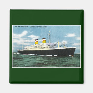 S.S. Grondwet American Express Lines  Magneet