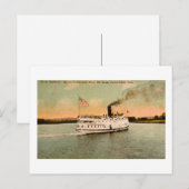 S.S. Hartford, de rivier de Connecticut Briefkaart (Voorkant / Achterkant)