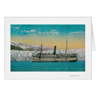 S.S. Jefferson bij Taku Glacier, Alaska