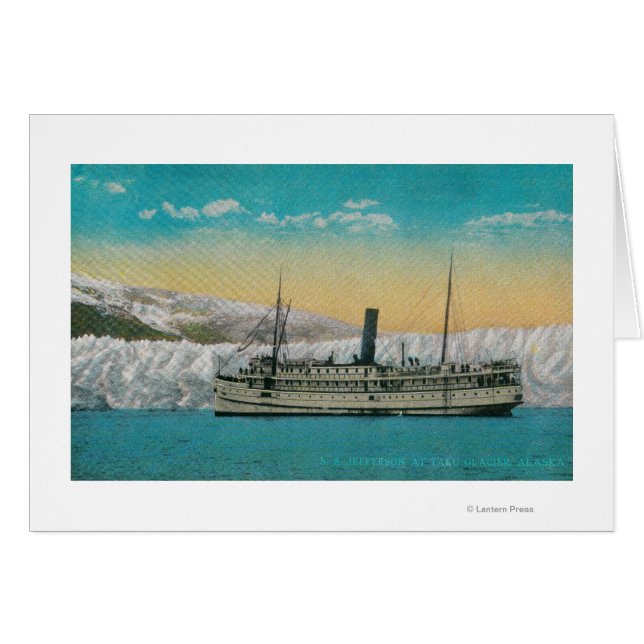 S.S. Jefferson bij Taku Glacier, Alaska (Voorkant Horizontaal)