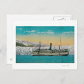 S.S. Jefferson bij Taku Glacier, Alaska Briefkaart (Voorkant / Achterkant)