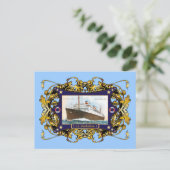 S.S. Manhattan  Steamship Ship Briefkaart (Staand voorkant)