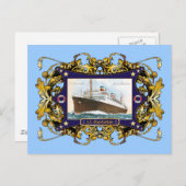 S.S. Manhattan  Steamship Ship Briefkaart (Voorkant / Achterkant)