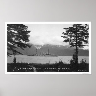 S.S. Maryland bij Seward, Alaska 1920 Poster