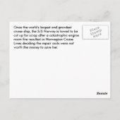 S/S Noorwegen Briefkaart (Achterkant)