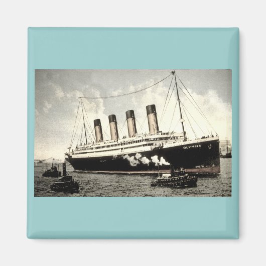 S.S. Olympische ster, White Star Line, 1913 Magneet (Voorkant)