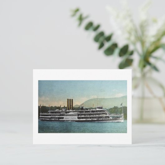 S.S. Robert Fulton - Hduson Riv er Day Line Briefkaart (Staand voorkant)
