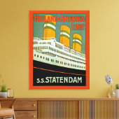 s.s. Statendam Canvas Afdruk (Insitu (Woonkamer))