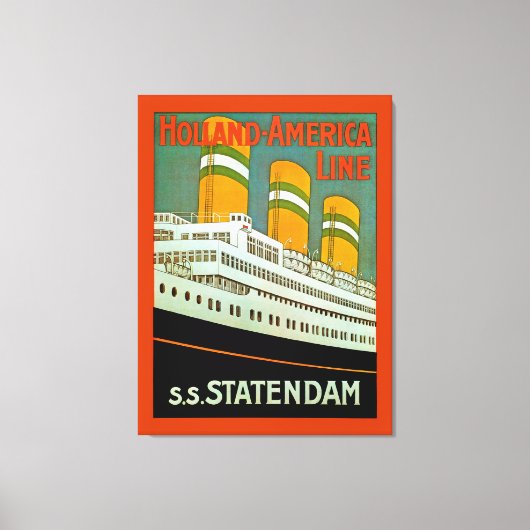 s.s. Statendam Canvas Afdruk (Voorkant)