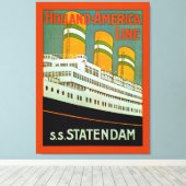 s.s. Statendam Canvas Afdruk (Insitu (Houten vloer))