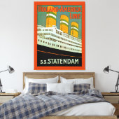 s.s. Statendam Canvas Afdruk (Insitu (Slaapkamer))