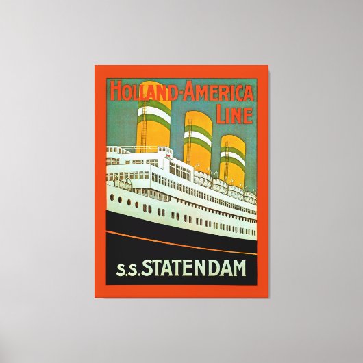 s.s. Statendam Canvas Afdruk (Voorkant)