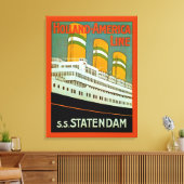 s.s. Statendam Canvas Afdruk (Insitu (Woonkamer))