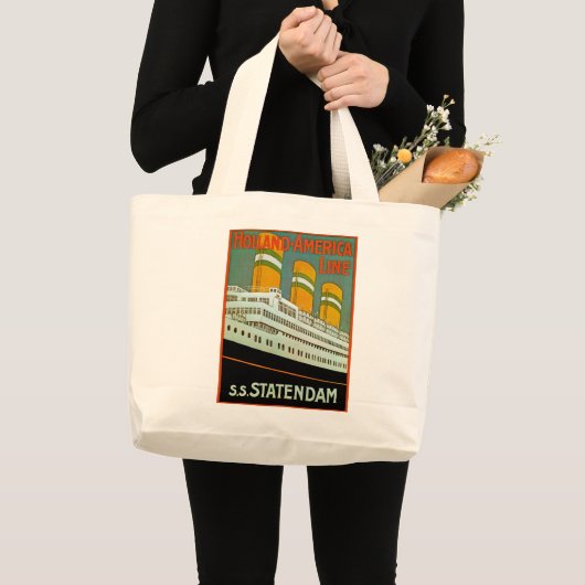 s.s. Statendam Grote Tote Bag (Voorkant (product))
