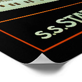 s.s. Statendam Poster (Hoek)
