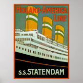 s.s. Statendam Poster (Voorkant)