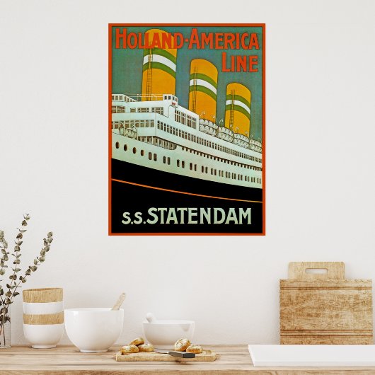 s.s. Statendam Poster (Keuken)