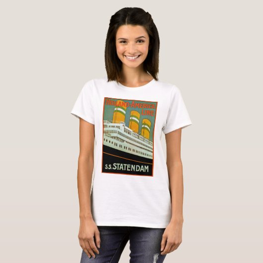 s.s. Statendam T-shirt (Voorkant volledig)