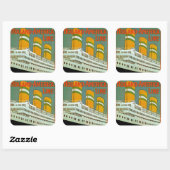 s.s. Statendam Vierkante Sticker (Vel)