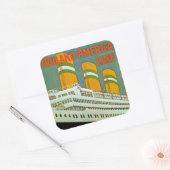 s.s. Statendam Vierkante Sticker (Envelop)