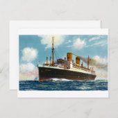 S.S. Stuttgart Luxury Ocean Liner - Briefkaart (Voorkant / Achterkant)